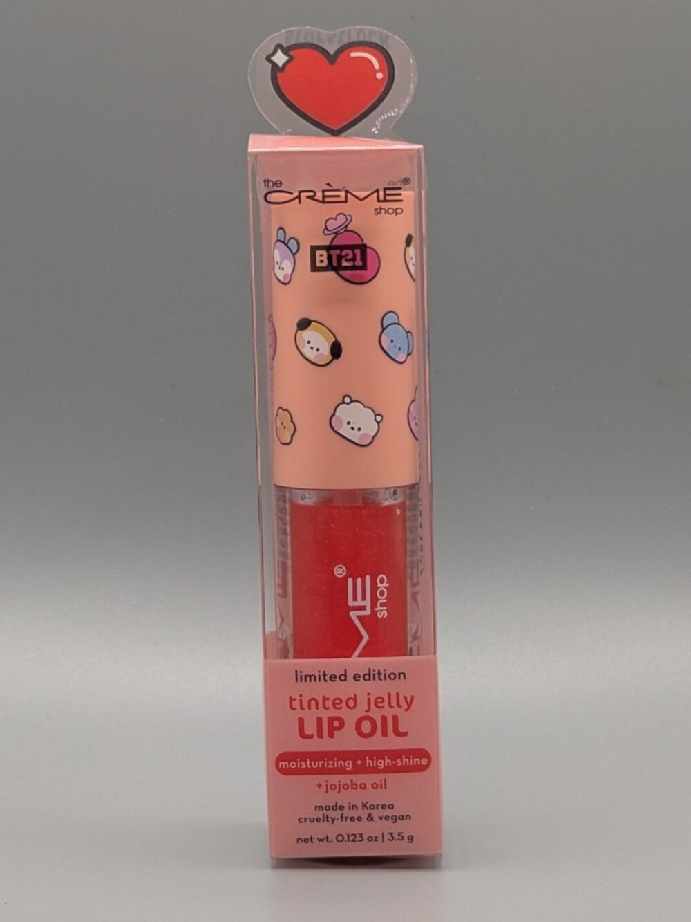 TWO ~ BT21 Lip Oil The Crème Shop In Starstruck made in Korea - Picture 2 of 6